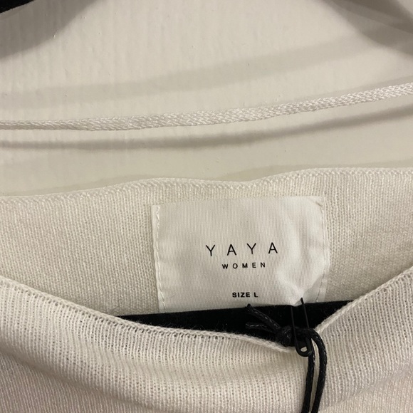 YAYA Boatneck Wool Blended Sweater - Picture 3 of 4